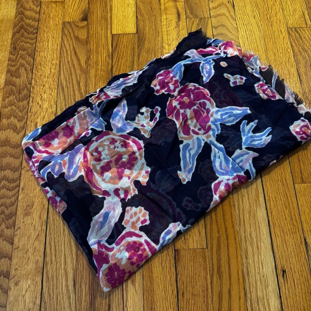 Lilly Pulitzer Scarf Navy Floral